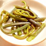 わらびでサラダ！　山菜を簡単に食べよう！